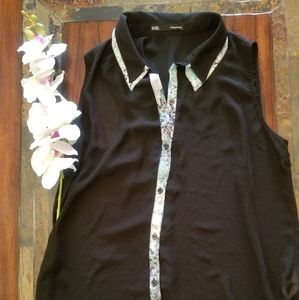 Maurice sleeveless sheer top size XL